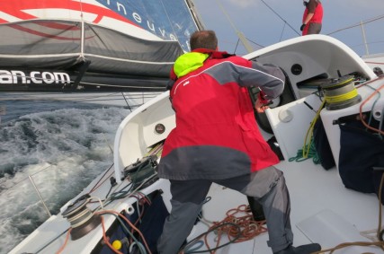 Sortie Monocoque IMOCA - équipier à la colonne