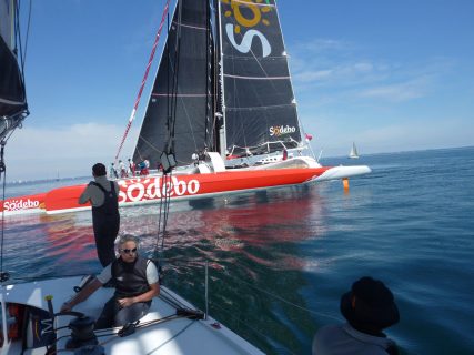 Tour de Belle-Ile 2013. Un tribord avec Sodebo !